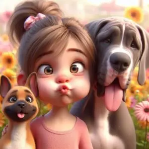 Kind und Hund